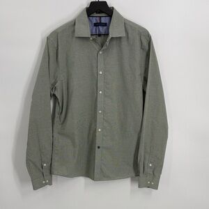 Tommy Hilfiger Cotton Button Front Long Sleeve Shirt - Size 16 1/2 - 36-37